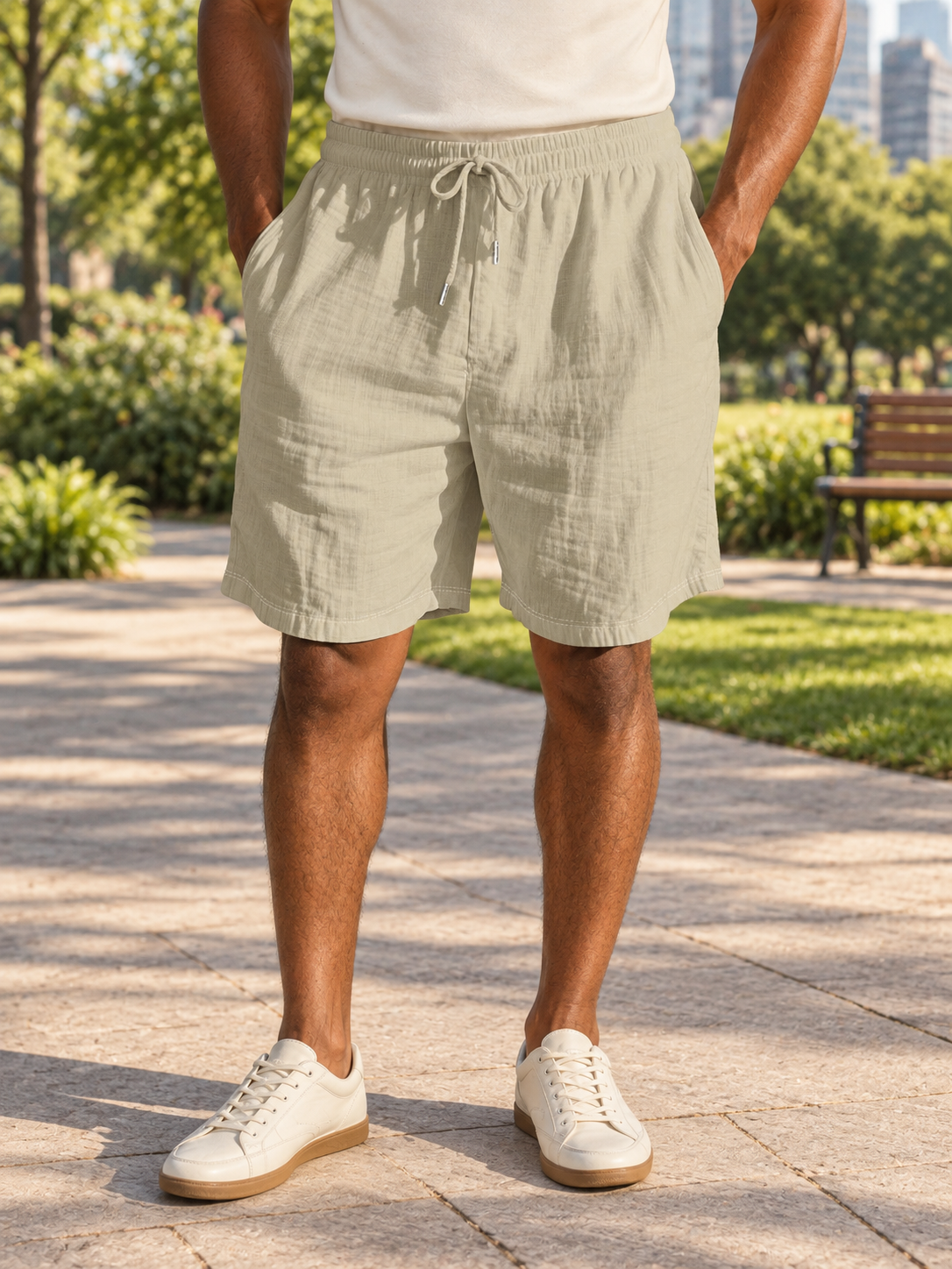 Men’s Drawstring Shorts with Pockets