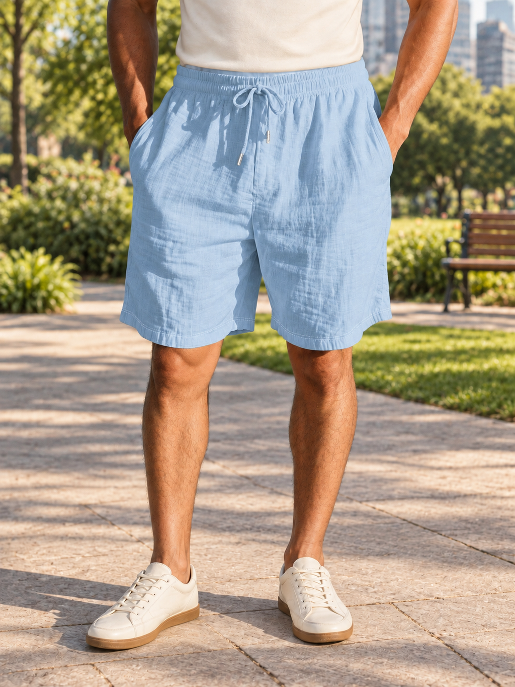 Men’s Drawstring Shorts with Pockets