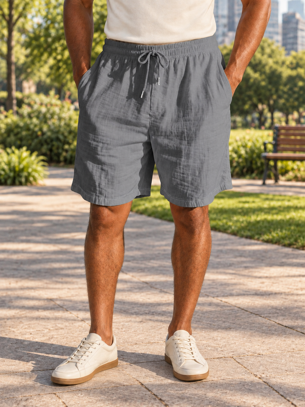 Men’s Drawstring Shorts with Pockets