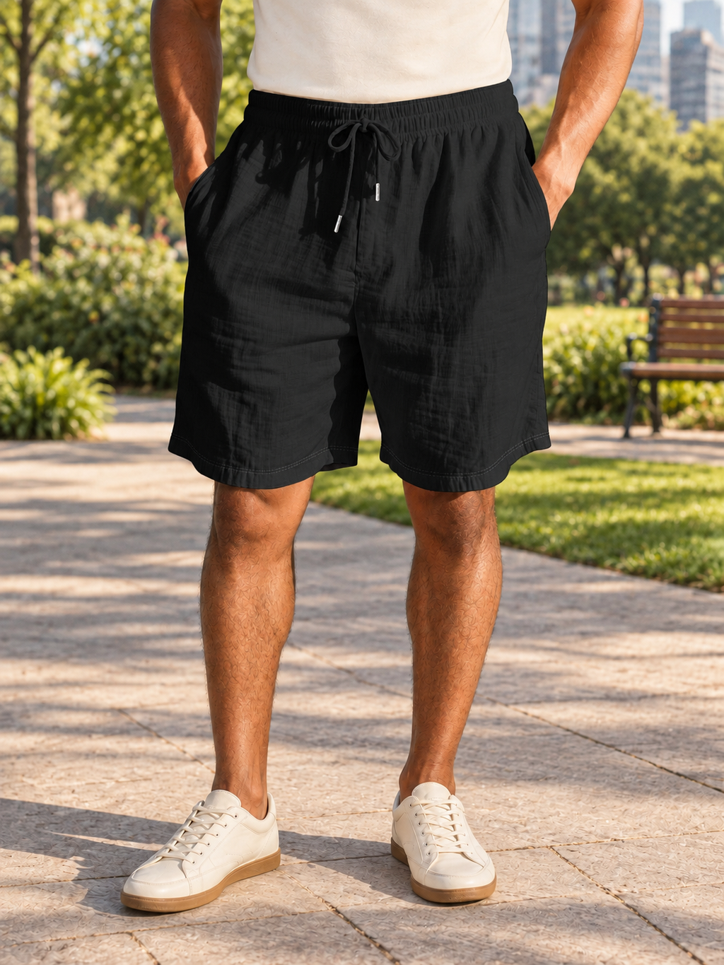 Men’s Drawstring Shorts with Pockets